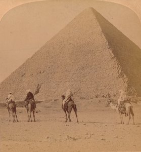 Cheops, die größte der Pyramiden, Ägypten, 1896 von Unbekannt