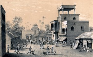 Chittapore Straße, Kalkutta, 1847 von Unbekannt