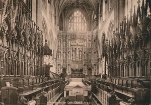 Chor der Kathedrale von Winchester, Hampshire, frühes 20. Jahrhundert von Unbekannt