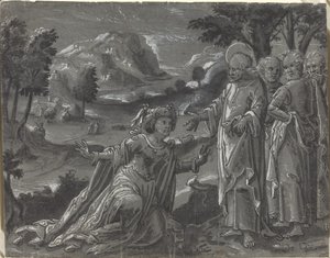 Christus und die Ehebrecherin [recto], ca. 1600