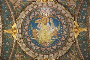 Christus in Majestät und Tetramorph, Basilika Notre-Dame de Fourvière, Lyon von Unbekannt