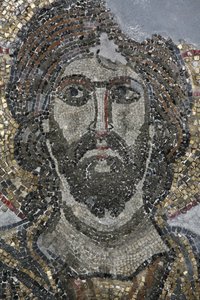 Christus-Mosaik in der Golgatha-Kapelle der Grabeskirche, Jerusalem, Israel von Unbekannt