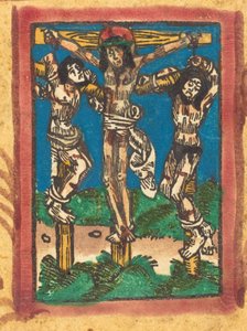 Christus am Kreuz zwischen den beiden Dieben, um 1490-1500