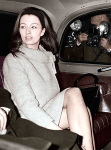 Christine Keeler kommt am Old Bailey an, London