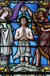 Taufe Christi, Basilika Paray-le-Monial, Paray-le-Monial, Frankreich
