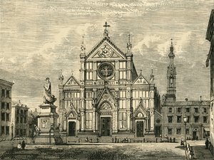 Kirche Santa Croce, Florenz, 1890