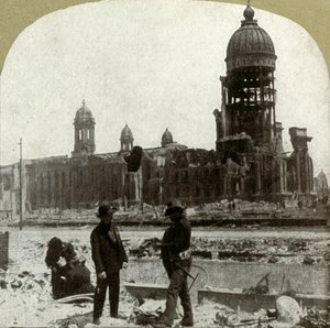Rathaus von McAllister St. nach Nordosten blickend, 1906 von Unbekannt