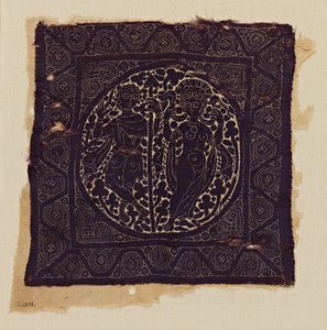 Stofffragment mit Venus und Aeneas von Unbekannt