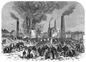 Grubenunglück, Oaks Colliery, Barnsley, Yorkshire, Dezember 1866 von Unbekannt