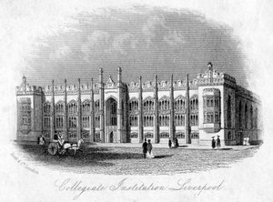 Collegiate Institution, Liverpool, ca. 1870er