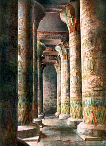 Säulen, Tempel des Horus, Edfu, Ägypten, 20. Jahrhundert von Unbekannt