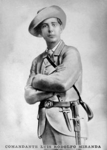 Kommandant Luis Rodolfo Miranda, Kommandeur der kubanischen Befreiungsarmee, um 1910 von Unbekannt