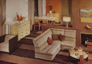 Kombiniertes Ess-Wohnzimmer in New York, 1938