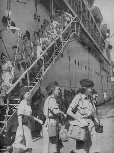 An Land gehen in Singapur, 1945