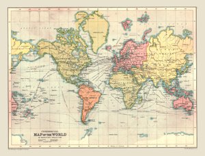 Handelskarte der Welt, 1902