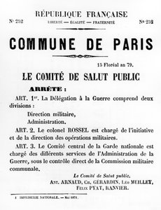 Commune de Paris, aus Französische politische Plakate der Pariser Kommune von Unbekannt