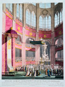 Weihe Napoleons und Krönung Josephines durch Papst Pius VII, 2. Dezember 1804 von Unbekannt