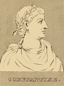 Konstantin, 272 - 337 n. Chr., 1830 von Unbekannt