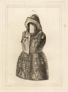 Corcelet oder Anzug aus heller Arkebusenrüstung und Morion-Kopfschmuck aus dem Tower of London von Unbekannt
