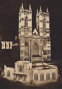 Krönungsbeleuchtung - Westminster Abbey, 1937 von Unbekannt