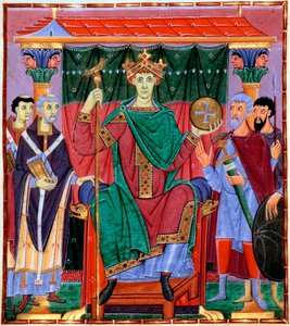 Krönung von Otto III., deutscher König, ca. 998 von Unbekannt