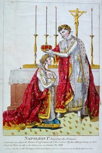Krönung der Kaiserin Josephine, 2. Dezember 1804, 19. Jahrhundert von Unbekannt