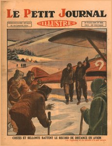 Costes und Bellonte schlagen den Flugdistanzrekord, 1929 von Unbekannt