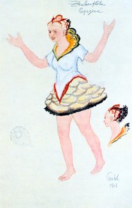Kostümentwurf für Papegena, 1913 von Unbekannt