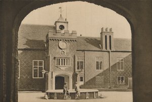 Hof und Haupteingang zum Palast des Bischofs von London in Fulham