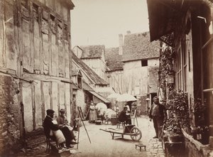 Hof mit Malern, späte 1860er Jahre