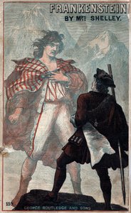 Cover von Frankenstein, von Mary Shelley, spätes 19. Jahrhundert
