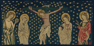 Kreuzigung, Deutsch, ca. 1325-50 von Unbekannt