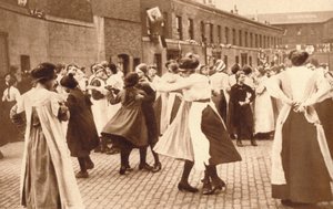 Tanz feiert das Ende des Krieges, 1918