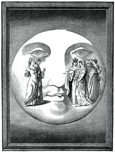 Dante und Beatrice auf den Mond transportiert, 16. Jahrhundert, 1870 von Unbekannt