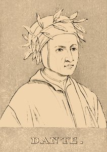Dante, um 1265-1321, 1830 von Unbekannt