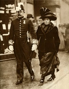 David Lloyd George und seine Frau Margaret, 1910, 1935 von Unbekannt