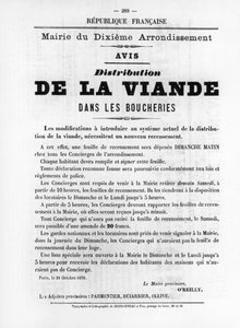 De La Viande, aus französischen politischen Plakaten der Pariser Kommune, Mai 1871 von Unbekannt