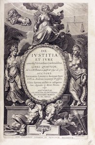 De iustitia et iure von Leonardus Lessius, 1632 von Unbekannt