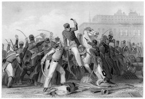 Tod von Colonel Finnis in Meerut, 1857, um 1860