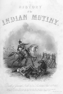 Tod von General Neill vor Lucknow, 25. September 1857, um 1860 von Unbekannt