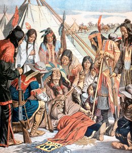 Tod von Joseph, Häuptling der Nez-Perce, 1877 1904 von Unbekannt