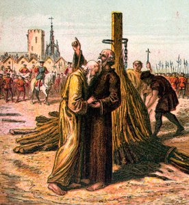 Tod von Ridley und Latimer, 1555, um 1850 von Unbekannt