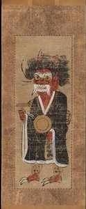 Dämon, der den Namen des Buddha intoniert, Oni no nenbutsu, 1700er von Unbekannt