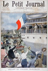 Abreise von Oberst Marchand, Marseille, 1900 von Unbekannt