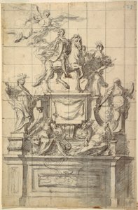 Entwurf für ein Denkmal für Kaiser Karl VI. von Neapel von Unbekannt
