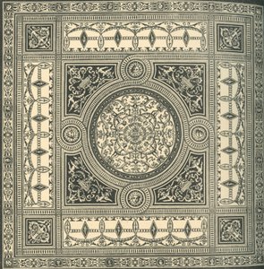 Entwurf für eine Decke, ca. 1860er, 1881