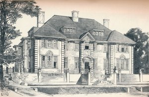 Entwurf für ein Haus in Hampstead von C. H. B. Quennell, ca. 1913