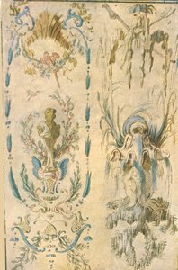 Entwurf für eine Wanddekoration, Frankreich, 1928 von Unbekannt