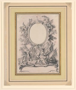 Entwurf für den Rahmen des Porträts von Karl III., König von Spanien von Unbekannt