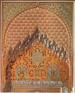 (Detail) des zentralen Teils des Lindarajas-Balkons, 1907 von Unbekannt